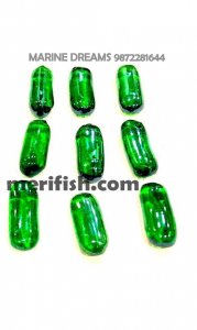 GREEN CAPSULE GLASS STONES 1 KG