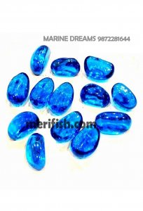 SKY BLUE TRISIDE GLASS STONES 1 KG